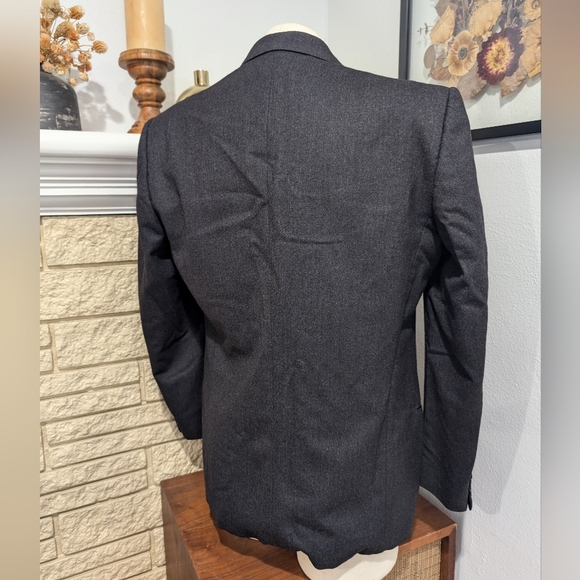38R Mani Giorgio Armani Italy Men's - Double Breasted Pure Wool Blazer Jacket - Picture 2 of 5